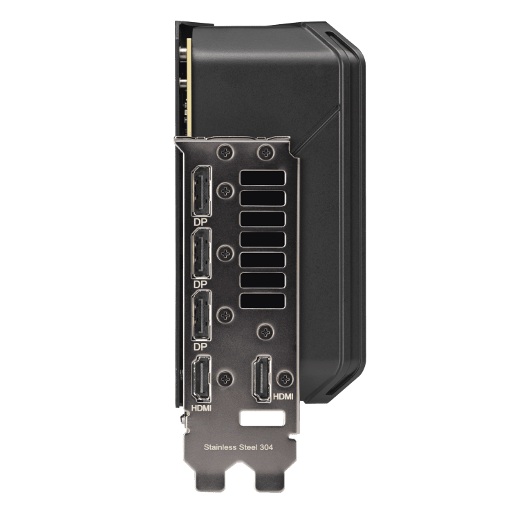 خروجی‌های HDMI و DisplayPort کارت گرافیک ROG Strix RTX 5070 Ti